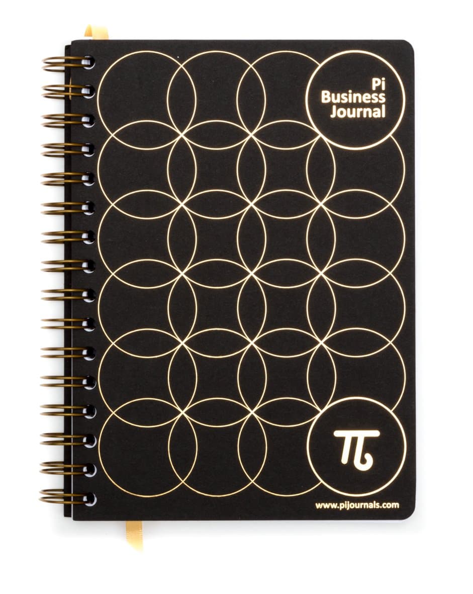 Pi Business Journal & Notebook - Personal Weekly Review, Work Activity and Business Profit Tactics. Business Growth Planning workbook.