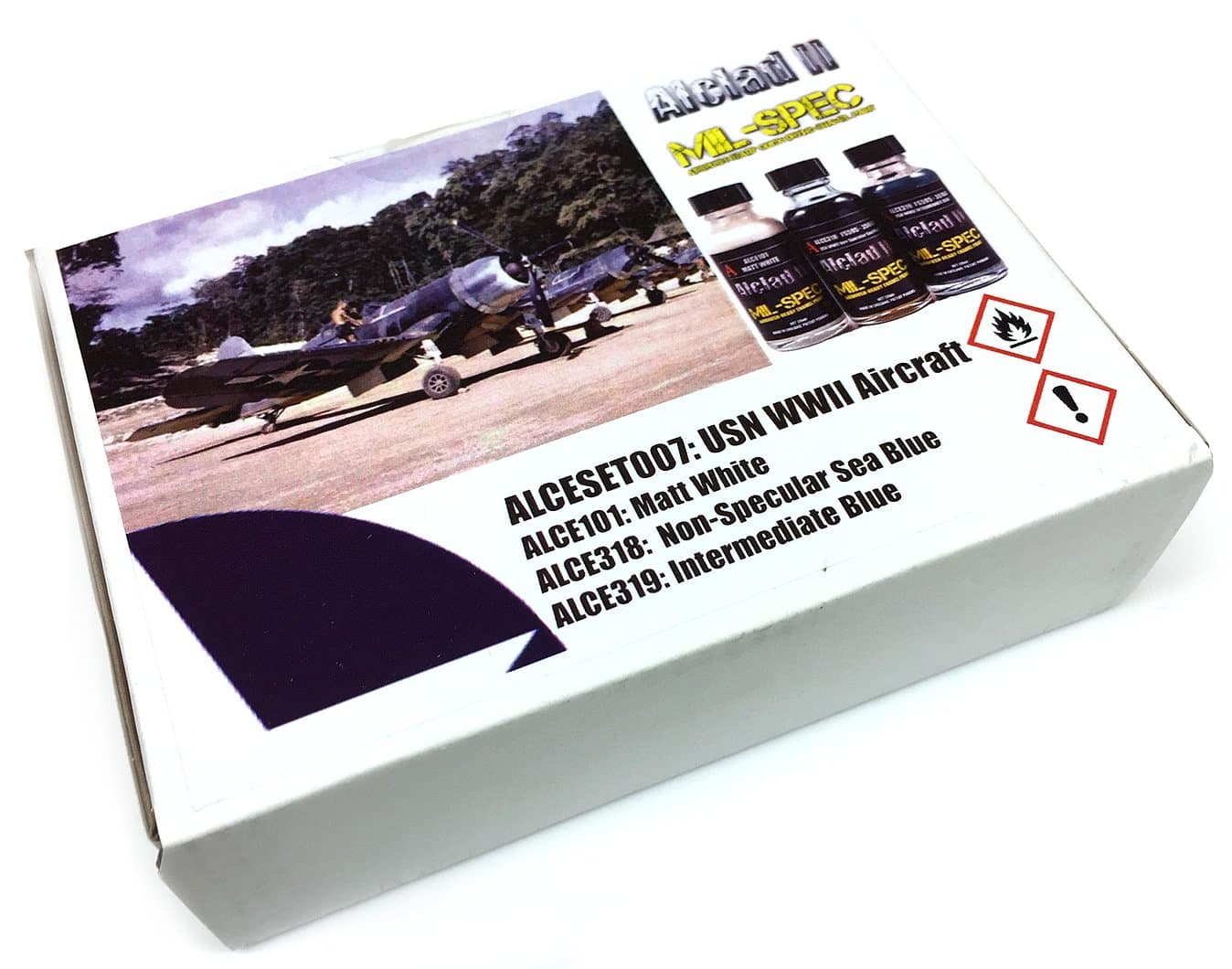 Alclad US Navy WW2 Aircraft Paint Set Mil-Spec Range Enamel Paint # ALCESET007