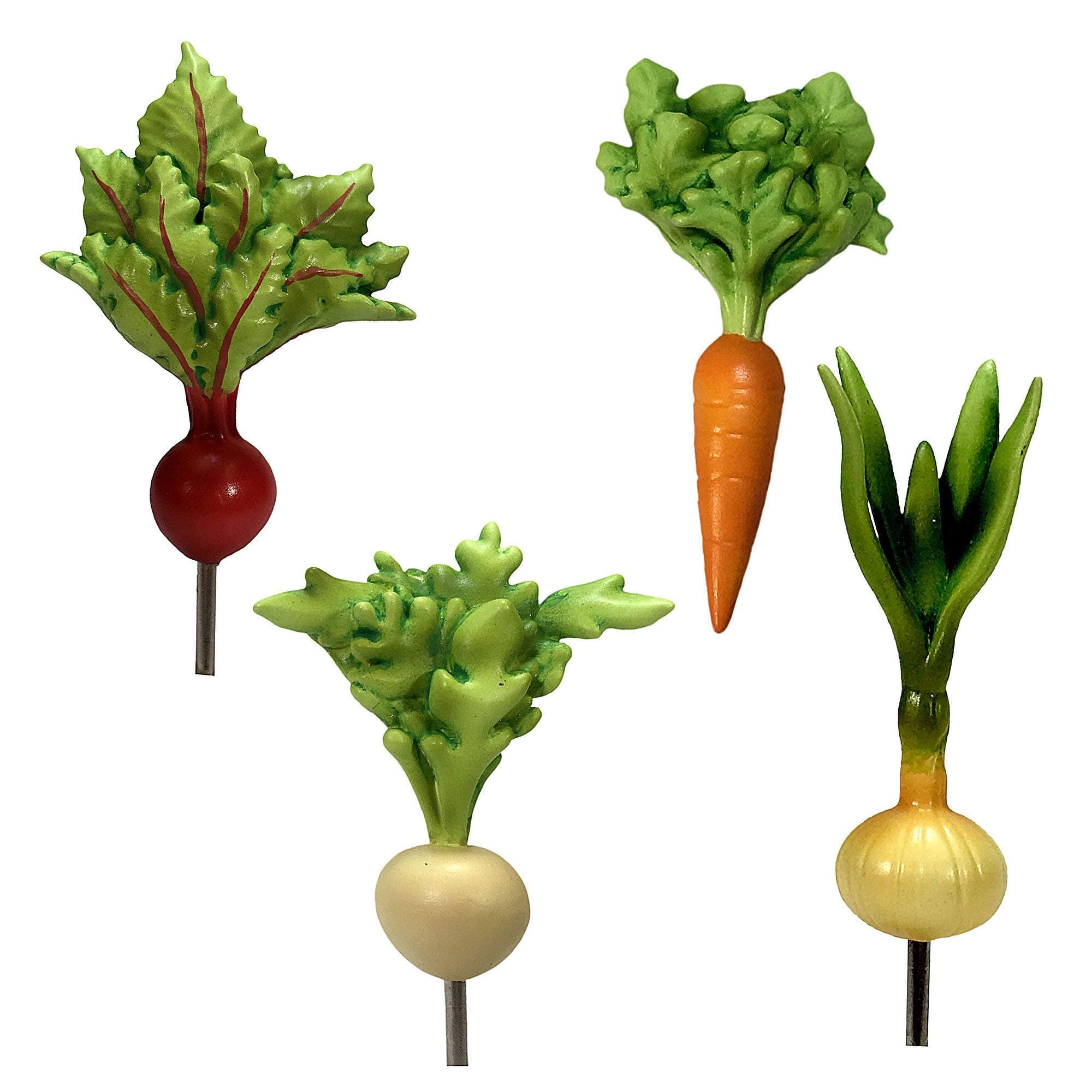 Ultimate Source Harvest Vegetables, 4 Piece Set for Miniature Garden, Fairy Garden