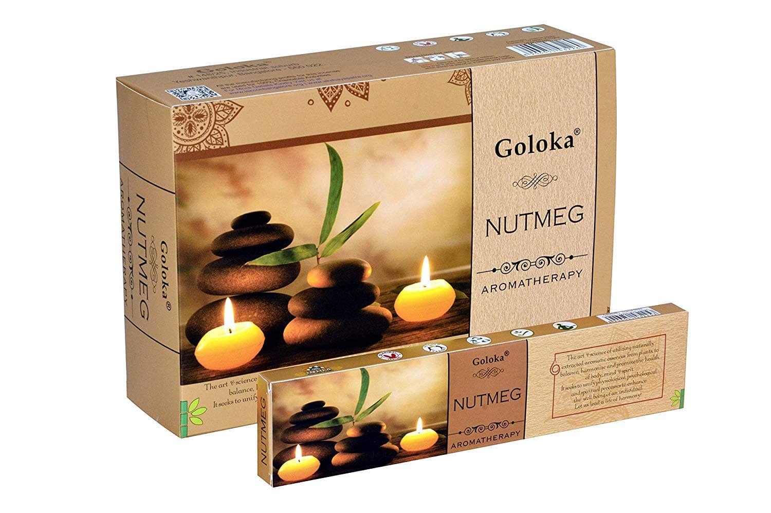 GOLOKANutmeg Aromatherapy Incense 1 x 15g Pack