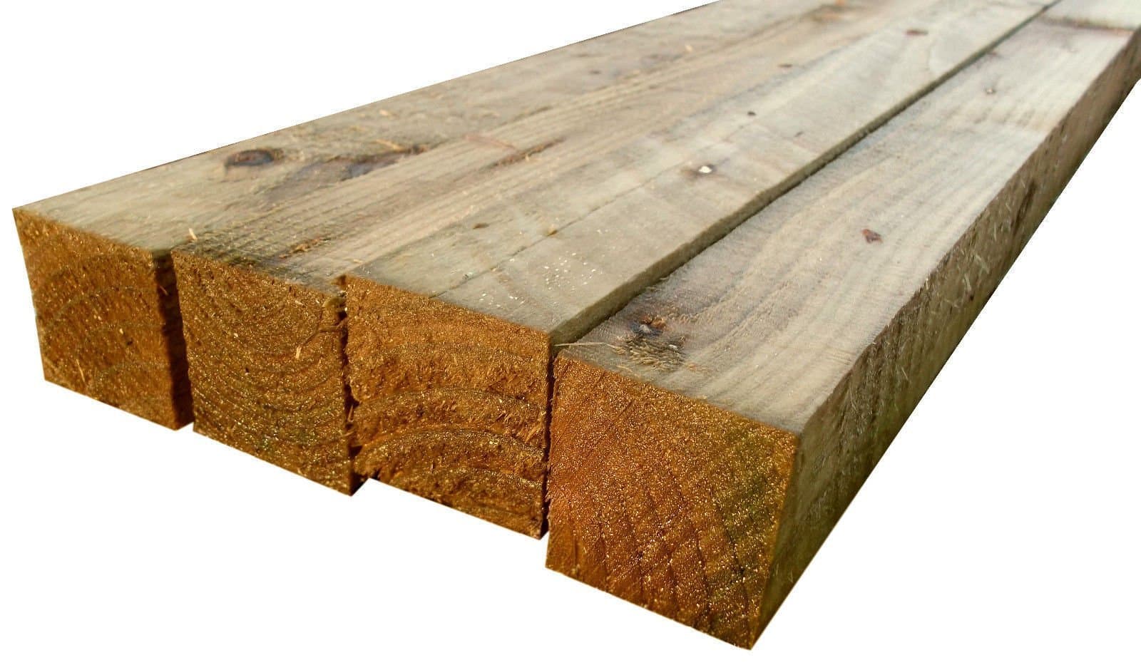 Pressure Treated Timber - 6ft (1.8M) x 2 x 2 Inch (50mm) Timber Fence Rails (03)