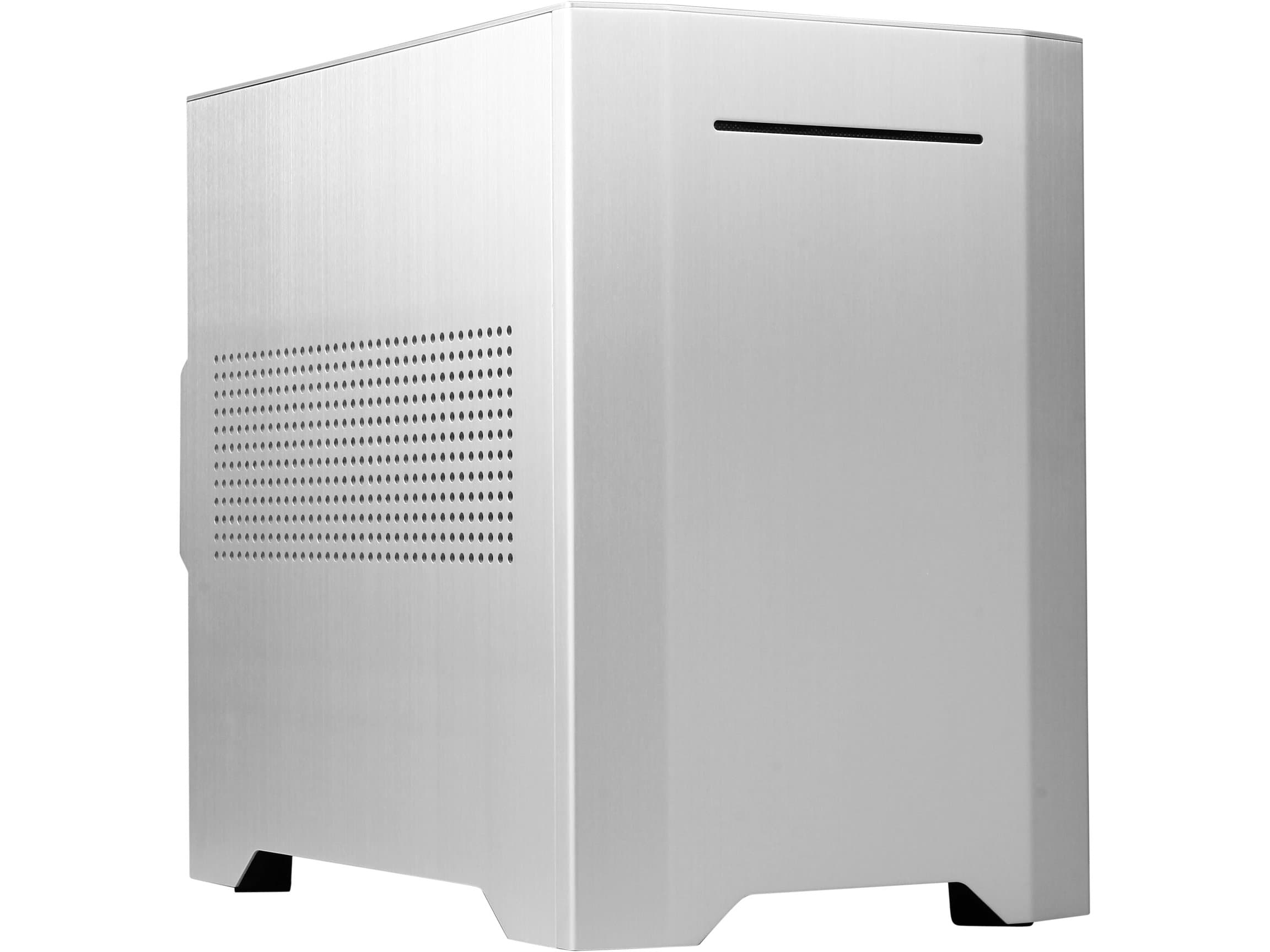 Rosewill Mini-ITX Tower Dual Fans Computer Case - Silver Aluminum/Steel Legacy W1-S