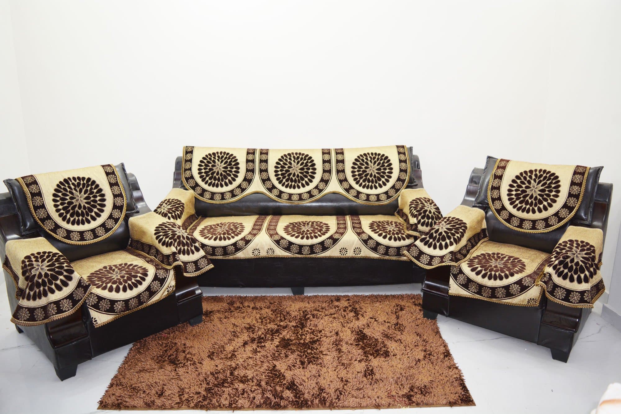 KINGLY Sofa Cover for 5 Seater with Arm Product Code Ax626