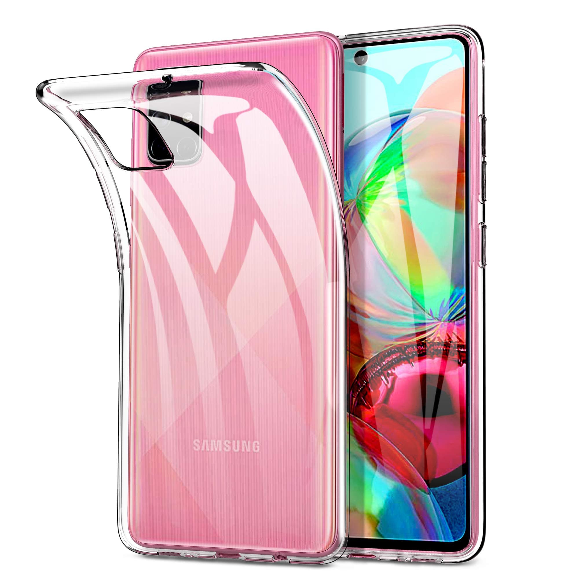 YockTec Case for Samsung Galaxy A71, Ultra-thin Soft TPU Gel Cover Transparent Case [Scratch Resistant] [Shock Absorption] for Samsung Galaxy A71 Smartphone