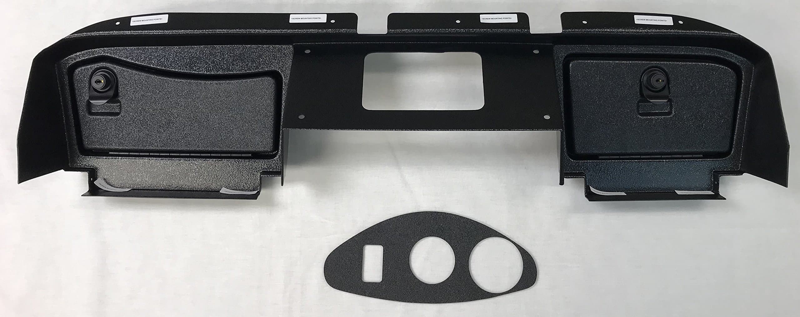 Global Material TechnologiesGolf Cart Dash in Black to Fit E-Z-Go Rxv 2016-2019 2nd Generation (Will Not Fit 1st Generation Rxv Cart) (Will Not Fit Any Txt Models) Includes 3 Hole Gauge Trim Plate.