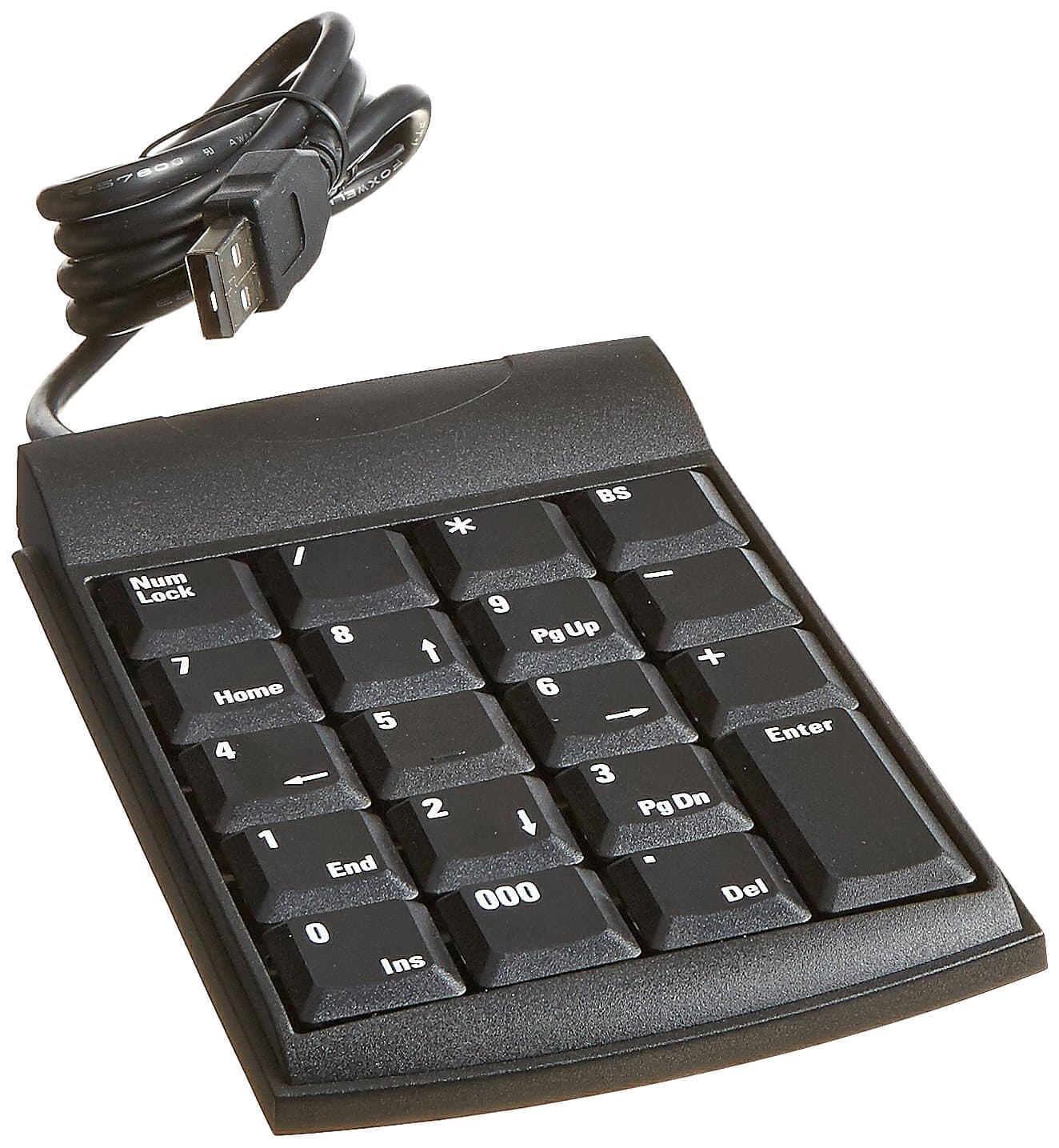 Unitech K19U K19 Keyboard, 19 Keys, USB, Black