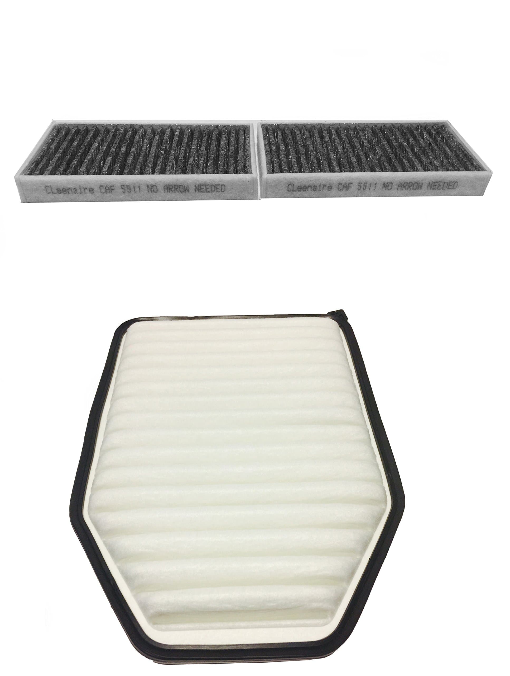 Cleenaire CEAF4 Premium Engine and Cabin Air Filter Combo Pack Kit Bundle For 11-17 Jeep Wrangler