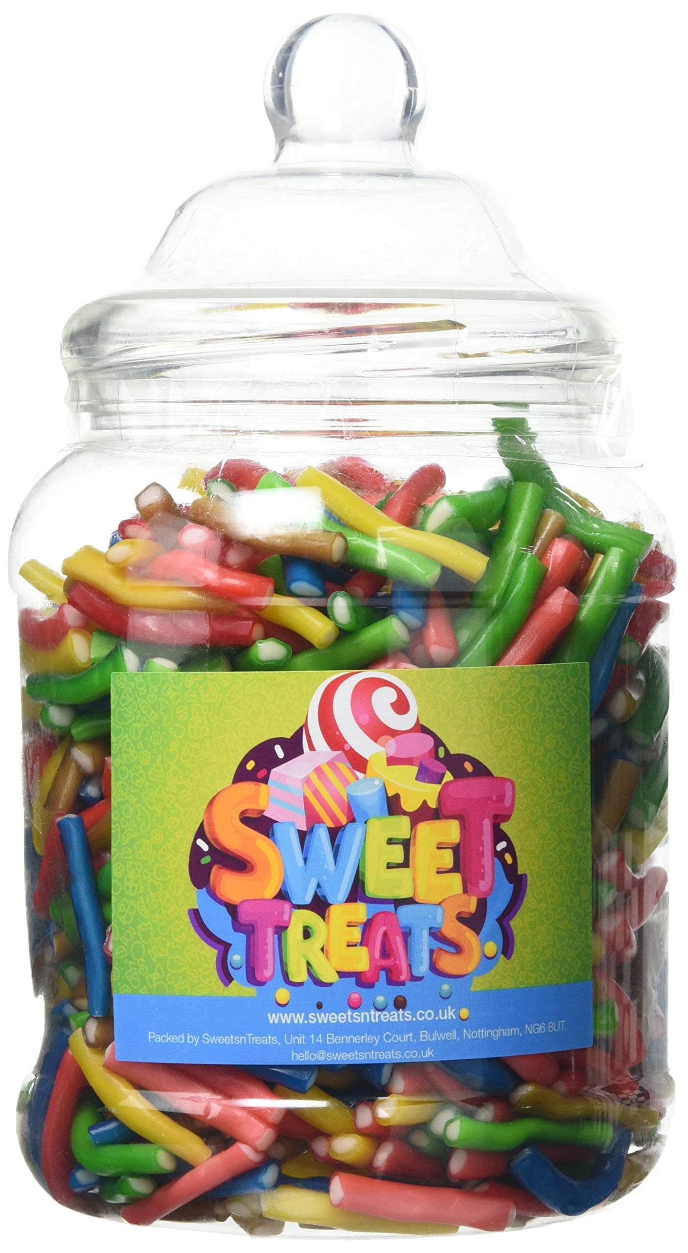 Mr Tubbys Mini Assorted Pencils Suitable for Vegans Sweets n Treats Green Label Large Jar, 1500 gram
