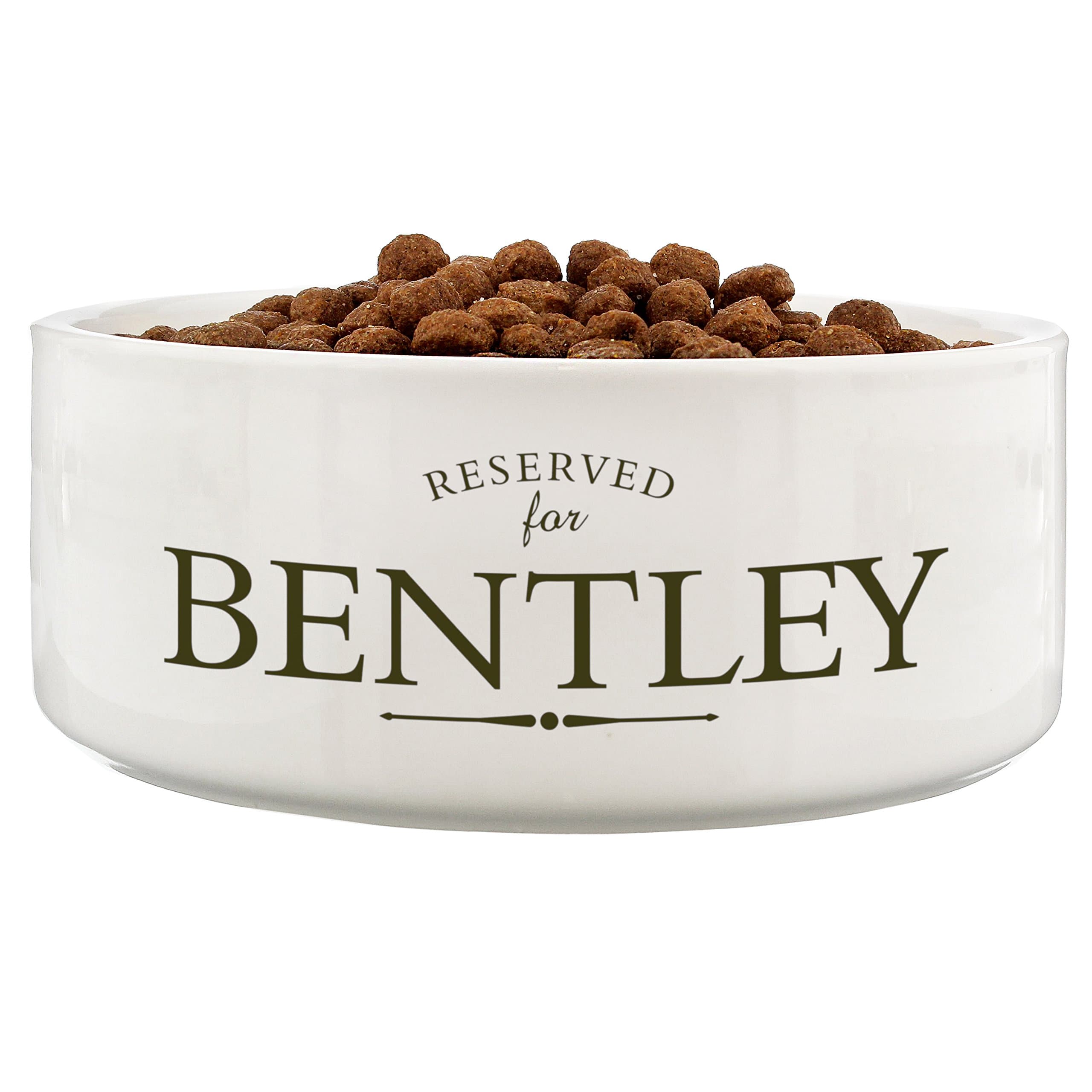 Personalised 16cm White Pet Bowl - Reserved for