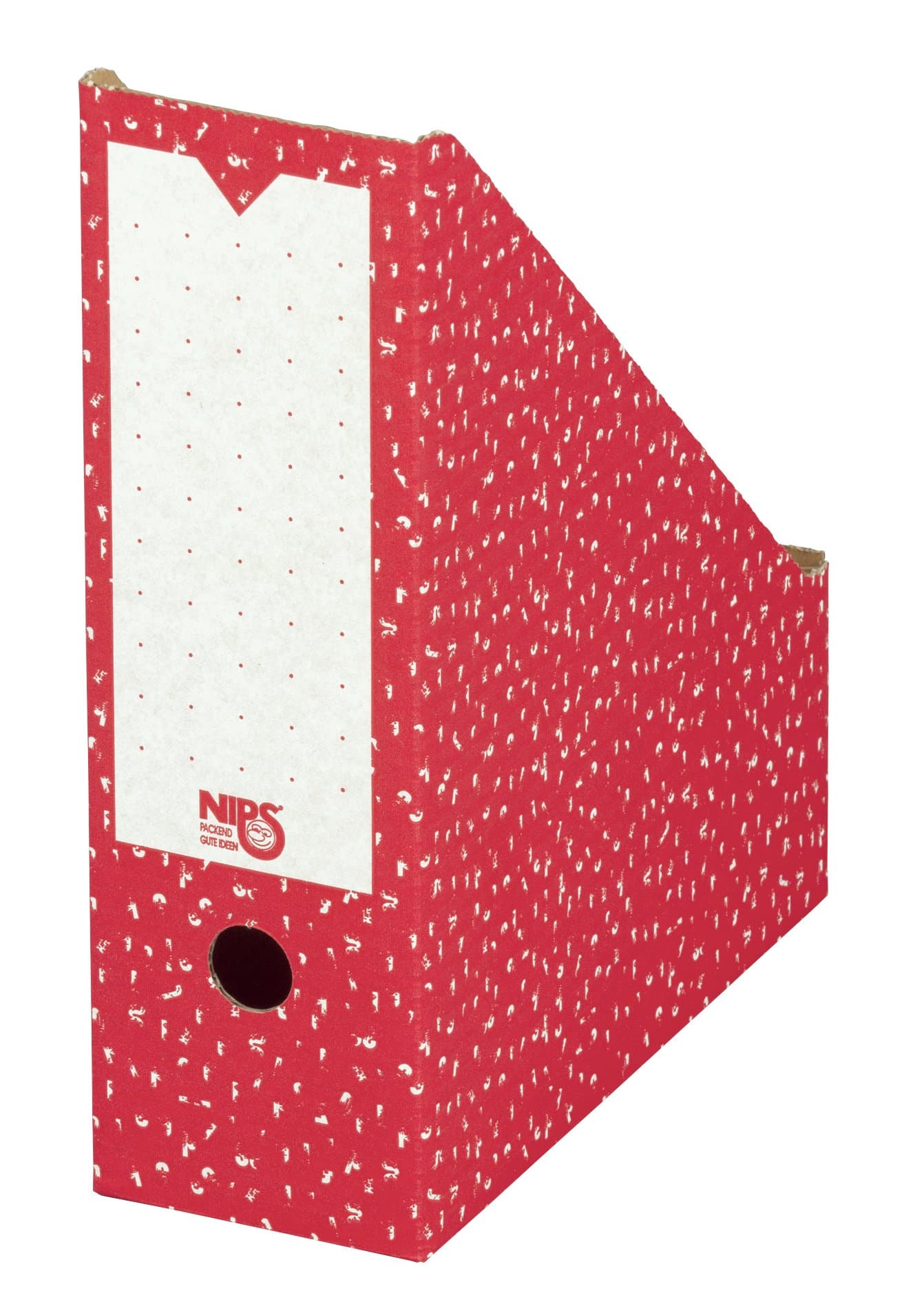 Nips 10 x 26.5 x 32.5cm No.100 Archive Magazine File - Red/White (Pack of 20)