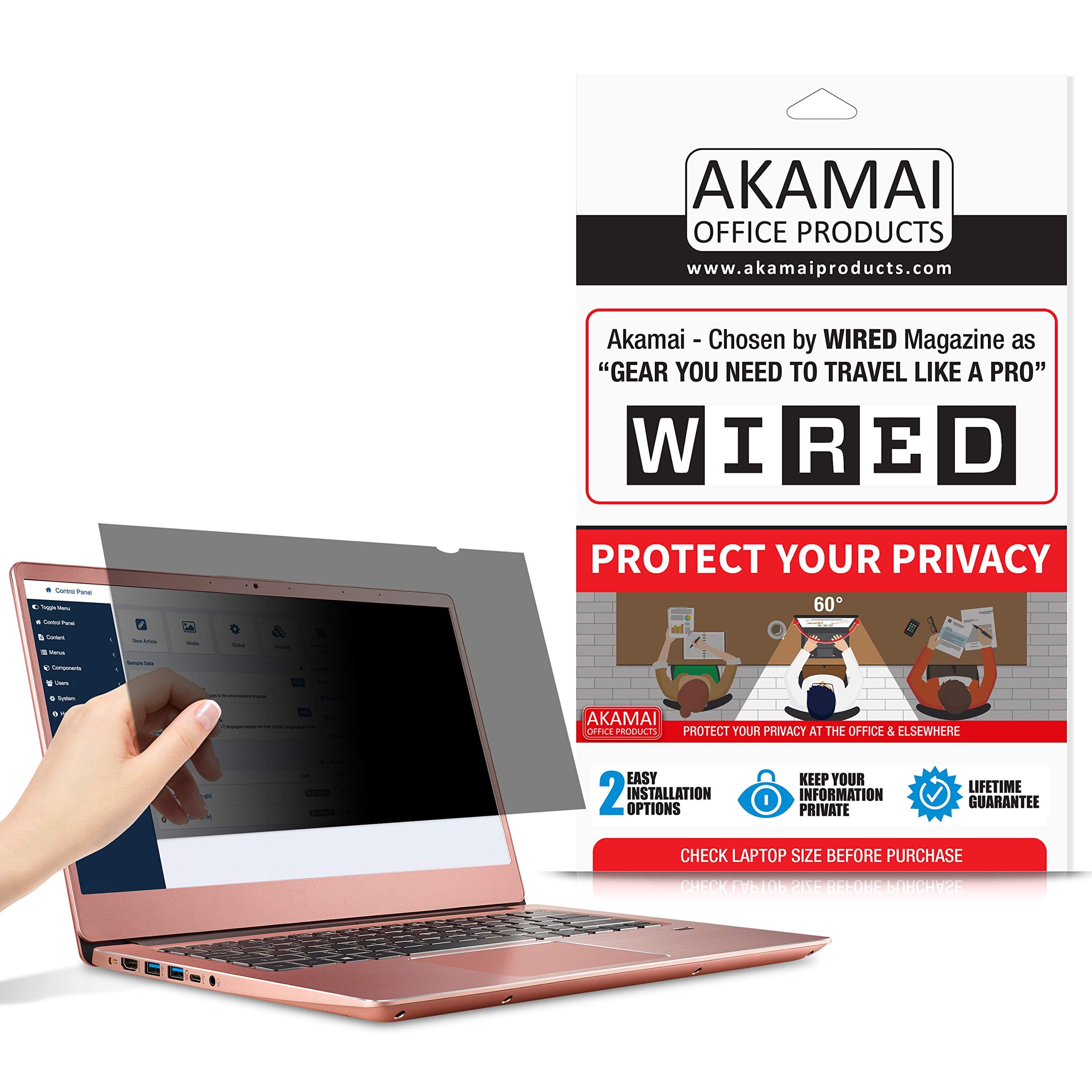 15 inch Akamai Computer Privacy Screen (4:3) - Blue Light Screen Protector - Laptop Anti Glare Screen Protector