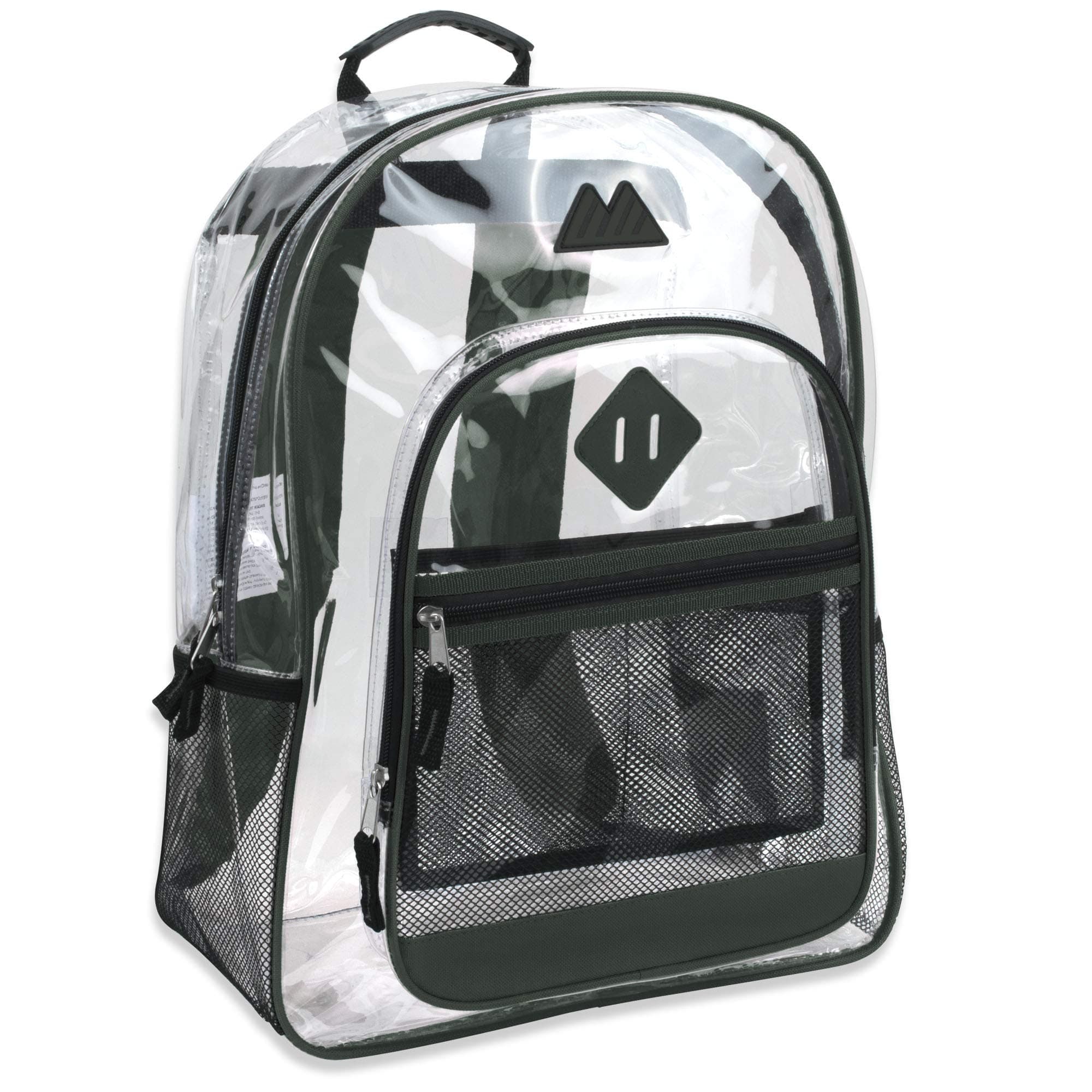 Clear Backpack with Water Bottle Holder, Stadium Approved for Men, Women, Kids