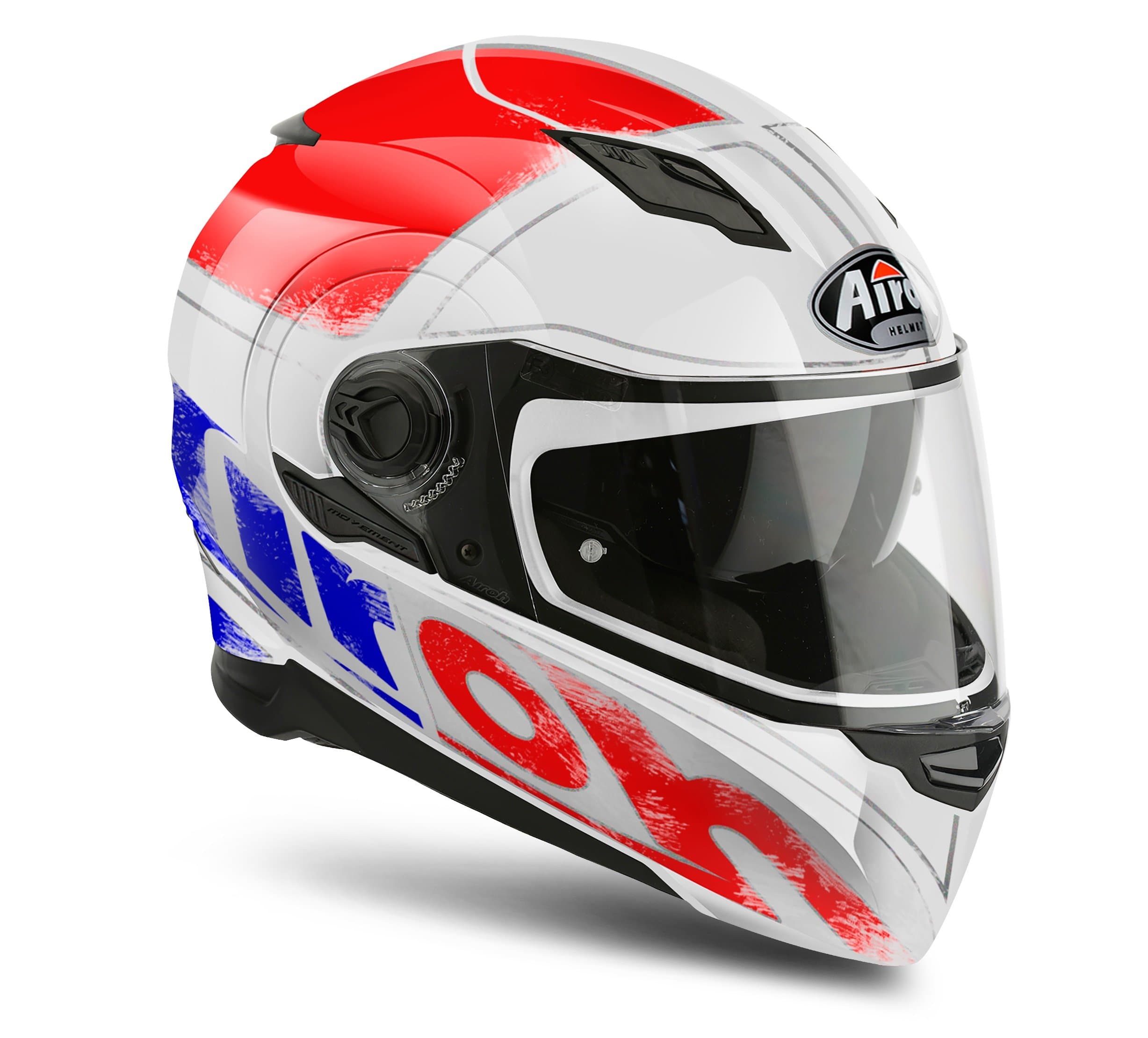 Airoh Motorcycle Helmets Movement S Cut, Black Gloss, Size S