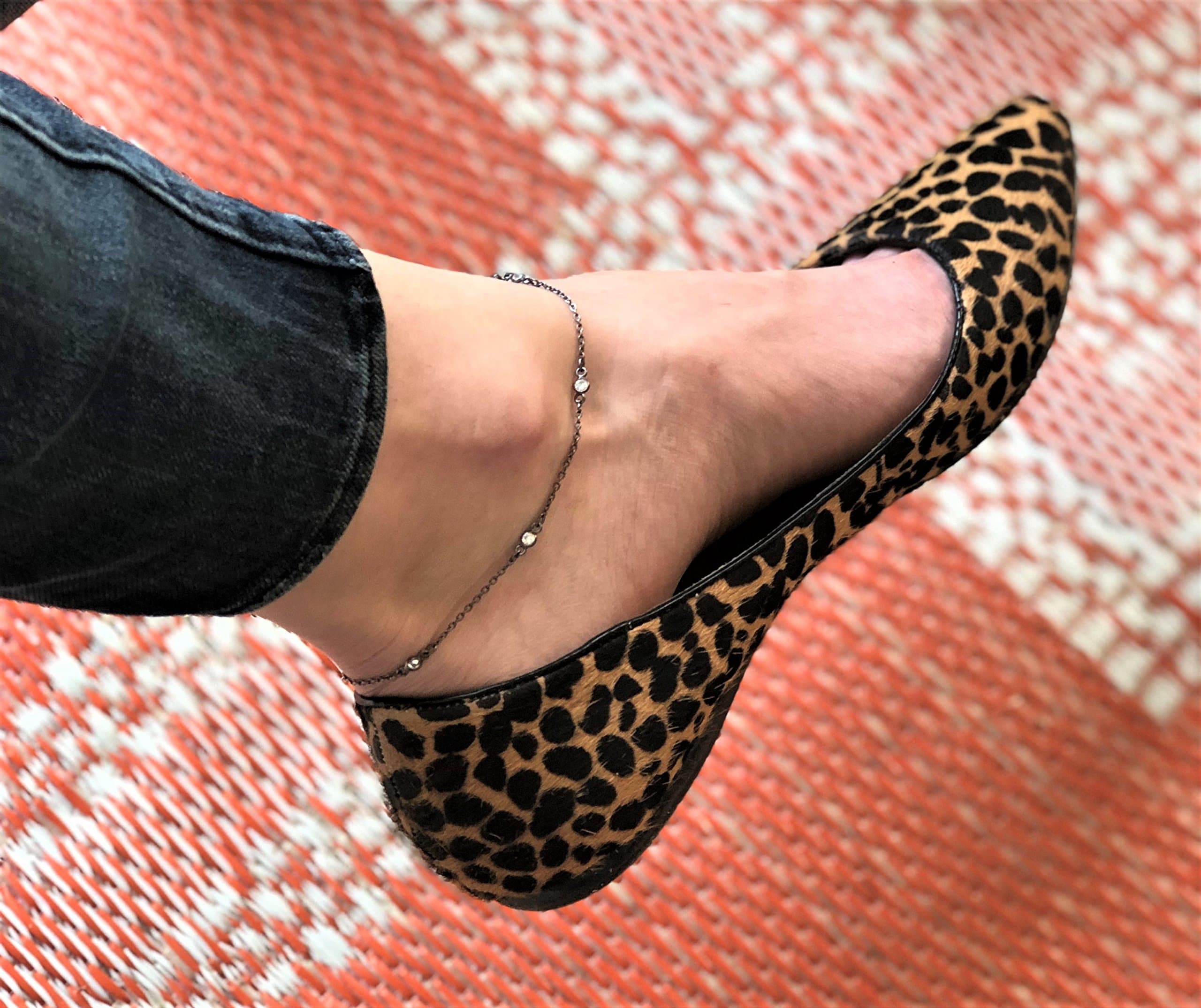 Sterling Silver anklet beaded with CZ, oxidized silver ankle bracelet, anklets for women, delicate anklet beach jewelry boho, gift for her