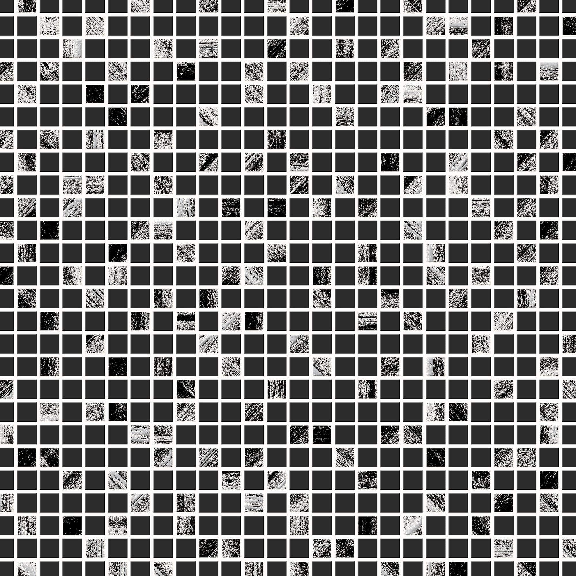 Contour Aroura Tile Kitchen Bathroom Black Silver Wallpaper