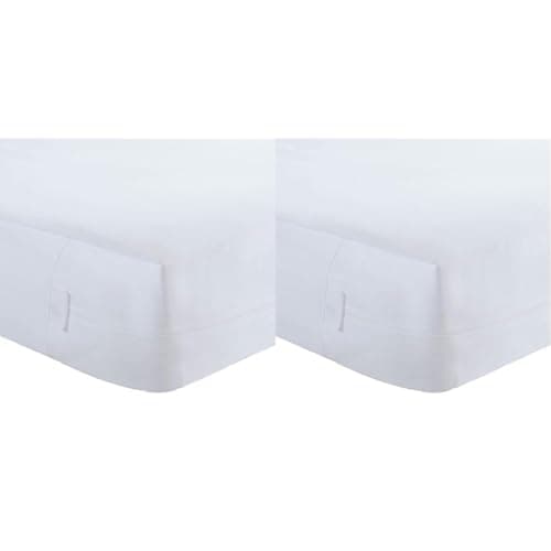 Bed Bug Blocker All-in-One Quiet Water Resistant Zip-Up Mattress Protector Queen & Full Size White Covers