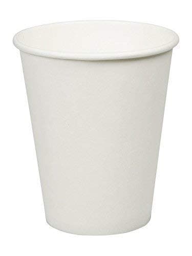 We Can Source It Ltd - Single Wall White Paper Disposable Cups - 8oz Recyclable Paper Cups for Tea, Coffee, Juice, Hot and Cold Drinks - Ideal for Home, Office, Cafes and Events - Pack of 1000