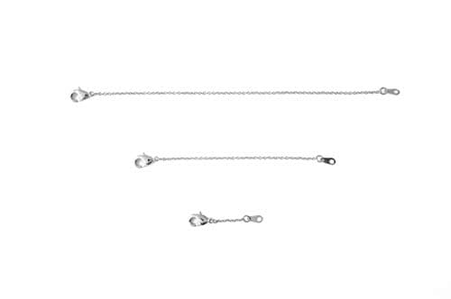 HONEYCAT Delicate Necklace Extender Set 2", 4", 6" or 1", 3", 5" in 18k Gold Plate, 18k Rose Gold Plate, or Silver | Minimalist, Delicate Jewelry