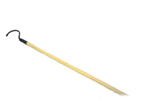 Single Prong Hook, Cultivator. with Long Wood Handle
