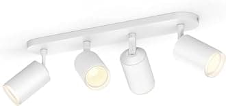 Philips Hue White & Color Ambiance Fugato Spot 4 FLG. White 4x350lm, dimmable, 16 Million Colours, app-Controlled, Compatible with Amazon Alexa (Echo, Echo Dot)