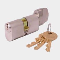 Evva Oval Knob Cylinder 31/K31 NP