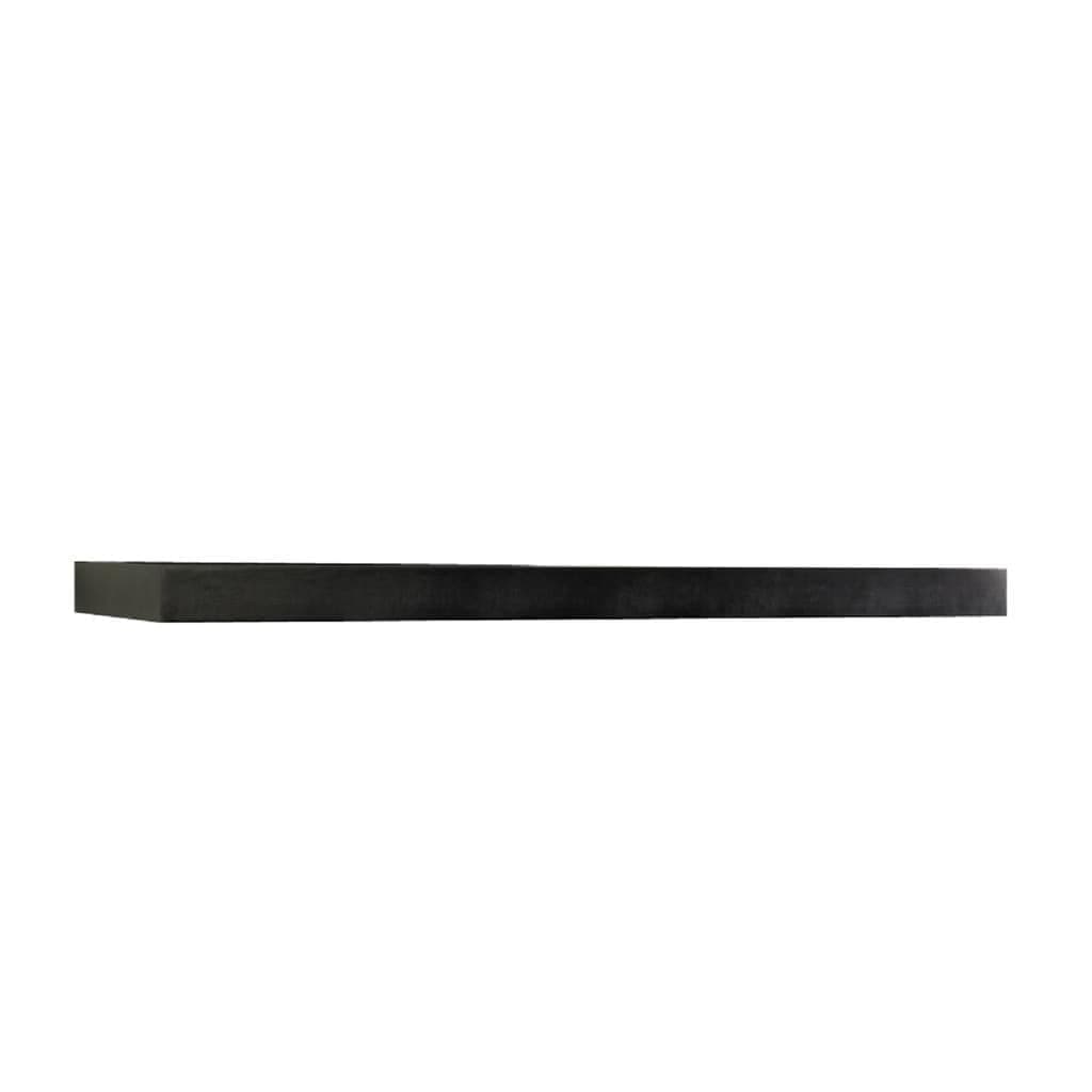 InPlace Durable Shelf with Invisible Brackets - Easy to Install & Remove, Deep Floating Shelves for Wall - MDF Wall Shelf for Living Room & Bedroom - 10.2"D x 23.6"W x 2"H - Espresso, 0191827