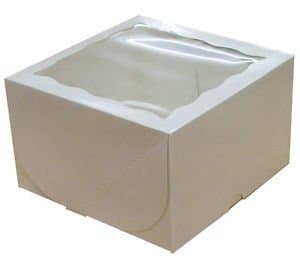5 x Window Gateaux Cake Box 10" x 10" x 6" inches
