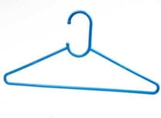 AARON INC Plastic Clothes Hanger Set of 30 Clothes Hnager for Wardrobe Garments Hanging Blue
