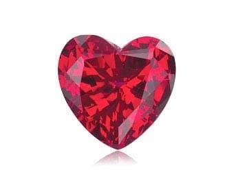 Khushbu Gems10.25 Cart Natural AA++ Quality (HEART SHAPE) Ruby Manik Astrological Purpose Stone Unheated Untreatet Earth Mind Certified Natural Loose