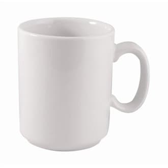 Nextday Catering P741 Plain Whiteware Windsor Mug, 10 oz (Pack of 36)
