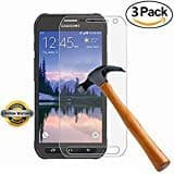 Galaxy S6 Active Screen Protector, SOOYO(TM) Premium Tempered Glass Screen Protector (Shatter-Proof/Bubble Free) for Samsung Galaxy S6 Active,not for Galaxy S6, S6 Edge-[3Pack]