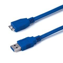 6ft USB 3.0 A Male to Micro-USB B Male Cable - Blue