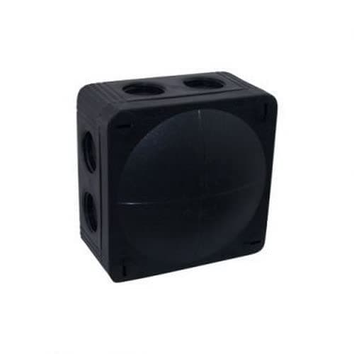 85MM X 85MM X 51MM BLACK CONNECTION BOX ADAPTABLE BOX PLUS ABM LAMP CATALOGUE