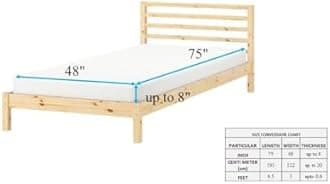 Trance Cotton Feel Terry Ultra Soft Waterproof Mattress Protector | Breathable - Hypoallergenic Mattresses Cover (75x48 inch | 6.25x4 feet,Classic Blue - Pack of 1)