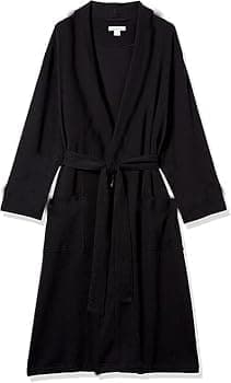 Amazon Essentials Men's Lightweight Cotton Waffle Bathrobe (Available in Big & Tall)