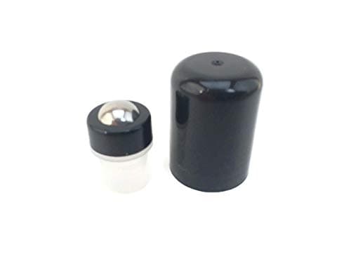 Essential Oil Roller Inserts for 5 and 15ml Essential Oil Bottles. Pack of 12 Stainless Steel Leak Proof with removable snap ring Roller Tops. Great for Oils, Blends, and DIY.