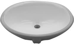 Nantucket Oval Undermount Bathroom Sink in Bisquit Ceramic