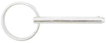 3/16 Dia, 0.8 Grip Lg, Quick Release Pins, Stainless Steel (1 Each)
