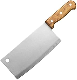 German HC Stainless Steel Ultra Sharp Cleaver Kitchen Knife with Ergonomic Non-Slip Handle, Heavy Duty Chinese Cleaver for Meat Cutting Vegetable Slicing for Home Kitchen Restaurant (Knife_IC)