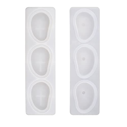 3-Cavity Mango Mold Cake Silicone Molds for Baking Dessert Jelly Ice Cream 3D Fruit Shapes Silicone Mold for Chocolate Candy Pastry Truffle Pudding Jelly Cheesecake Mousse Soap