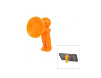 3d Man Mobile Phone Holder Stand (Orange)