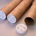 Twist-N-Pull Mailing Tube, Heavy Duty, 12 Pack, 3" ID, 30" Length