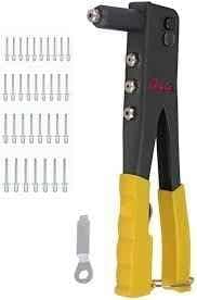 ABBASALI Heavy Duty Riveter Kit, Professional Pop Rivet Gun with Assorted 40 Rivets