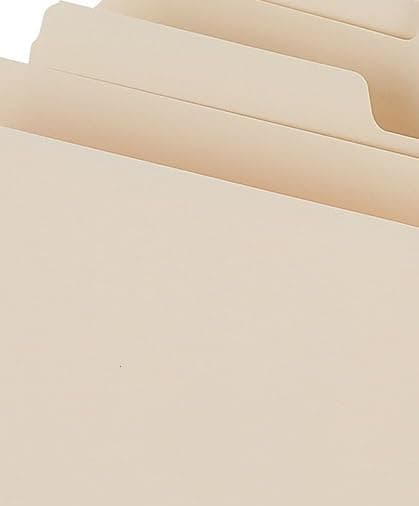 Staples File Folders, 1/3-Cut Tab, Assorted Position, Letter Size, 50-Pack, Manila