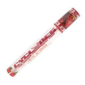5 x CYCLONES ''CLEAR'' PRE ROLLED TRANSPARENT CONES IN VARIOUS FLAVORS SOLD BY TRENDZ (STRAWBERRY)