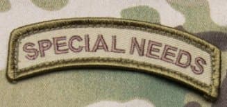 Special Needs TAB Patch - Multicam Color Parche con pestaña de necesidades especiales