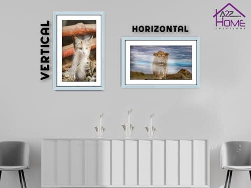 Wall Photo Frame Light Grey 70x90 cm Frame With 80x60 cm Mount Picture Poster Print With Clear HD Perspex 30x15 MM Moulding Mounting Hooks MDF Backboard