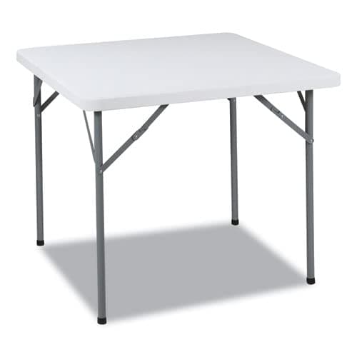 Iceberg65253 IndestrucTable Classic Folding Card Table, 34" Square, Platinum Granite