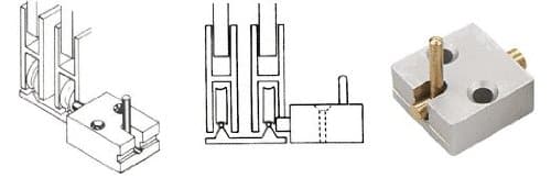 C.R. LAURENCE D812A CRL Satin Anodized Low Profile Deck Catch for Pass-Thru Windows by C.R. Laurence