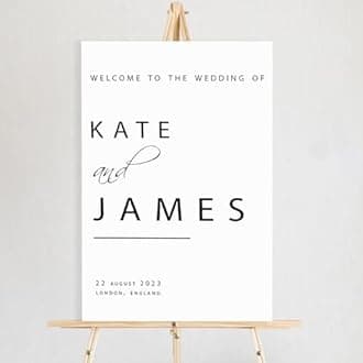 Personalized Wedding Welcome Sign - Custom Wedding Signs for Reception - Custom Wedding decorations Signs - Welcome to Our Wedding Sign #